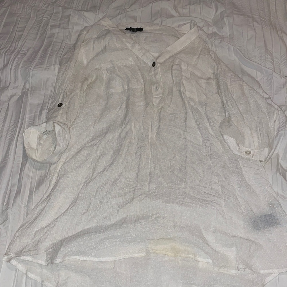 White long sleeve shirt that’s light.